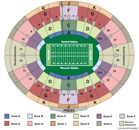 Rose Bowl Tickets And Rose Bowl Seating Chart - Buy Rose Bowl Pasadena ...