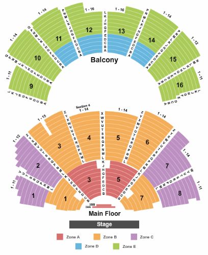 Ryman Auditorium Seating Map