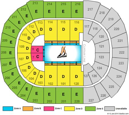 Disney On Ice Las Vegas Seating Chart