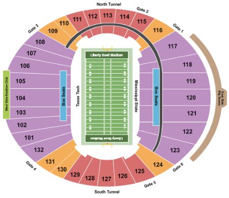 Liberty Bowl Stadium Tickets and Liberty Bowl Stadium Seating Chart ...