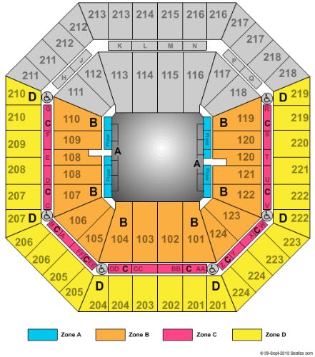 Sleep Train Arena Tickets and Sleep Train Arena Seating Chart - Buy ...