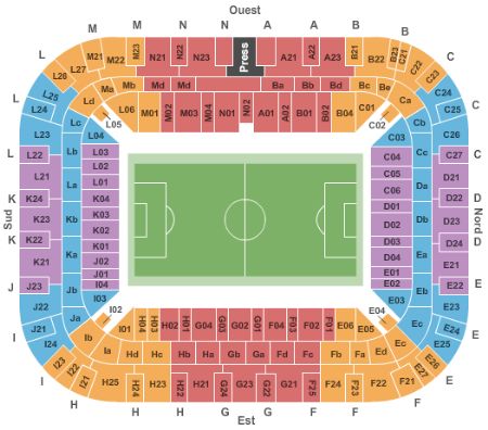 Stade Pierre-Mauroy Tickets and Stade Pierre-Mauroy Seating Chart - Buy ...