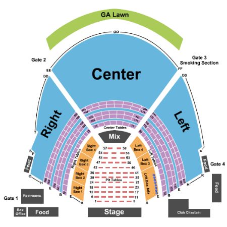 Chastain Park Amphitheatre Tickets and Chastain Park Amphitheatre