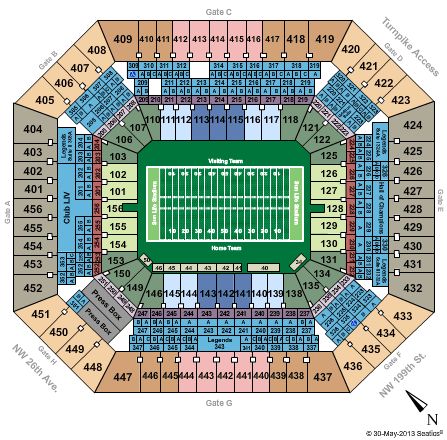 Sun Life Stadium Tickets and Sun Life Stadium Seating Chart - Buy Sun ...