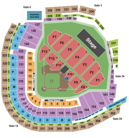 Target Field Tickets and Target Field Seating Chart - Buy Target Field ...