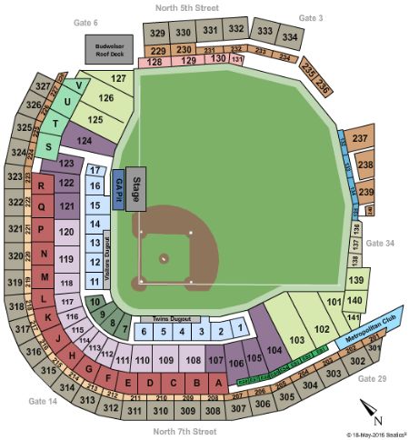 Target Field Tickets and Target Field Seating Chart - Buy Target Field ...