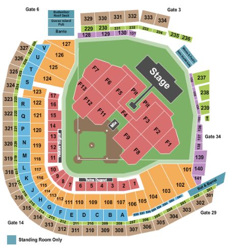 Target Field Tickets and Target Field Seating Chart - Buy Target Field ...