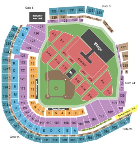 Target Field Tickets and Target Field Seating Chart - Buy Target Field ...