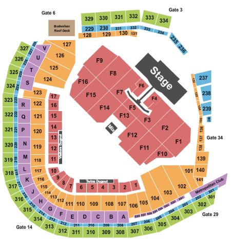 Target Field Tickets and Target Field Seating Chart - Buy Target Field ...