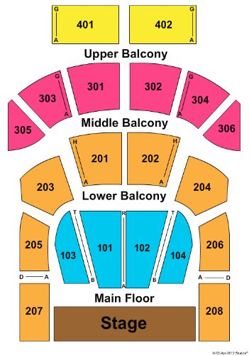 The Tabernacle Tickets and The Tabernacle Seating Chart - Buy The ...