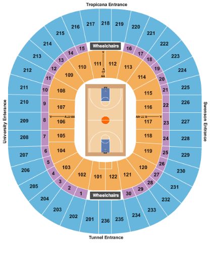 Thomas & Mack Center Tickets and Thomas & Mack Center Seating Chart ...