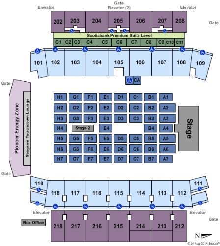 Tim Hortons Field Seating Chart Concert