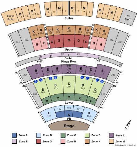 Verizon Amphitheater Dallas Seating Chart