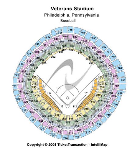 Veterans Stadium Tickets and Veterans Stadium Seating Chart - Buy ...