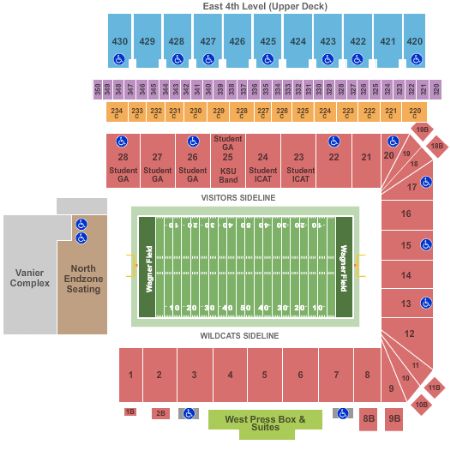 Wagner Field At Bill Snyder Family Stadium Tickets and Wagner Field At ...