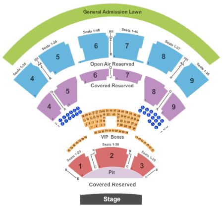 Walnut Creek Amphitheatre Tickets and Walnut Creek Amphitheatre Seating ...