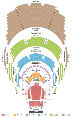 Winspear Opera House Tickets And Winspear Opera House Seating Chart 